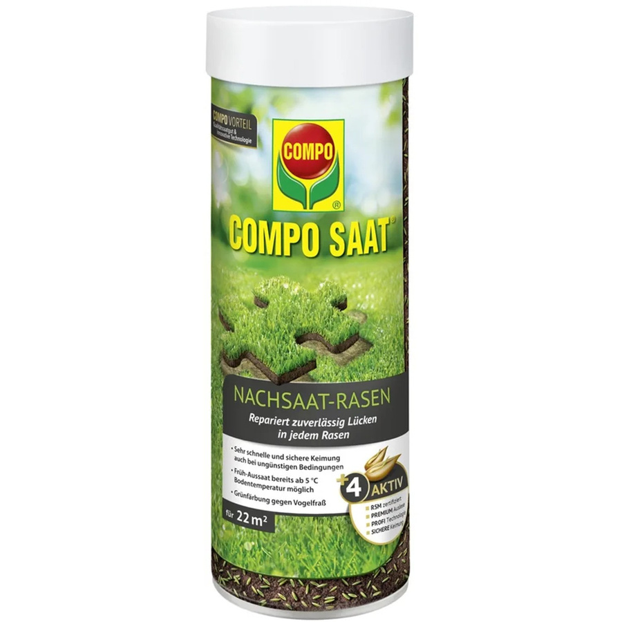 Compo Rasen-Nachsaat für die Früh-Aussaat von April bis Oktober, 440 g - Bild 2