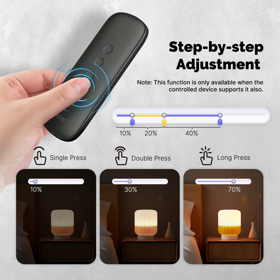 Tuya ZigBee Smart Scene Switch 4 Tasten drahtlose Fernbedienung für 12 Szenarien in Schwarz oder Grau - Bild 3