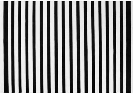 Karpetti Plüschteppich mit Zebra-Muster in Schwarz, rutschfest und waschbar, B/T: 90 x 60 cm - Bild 1
