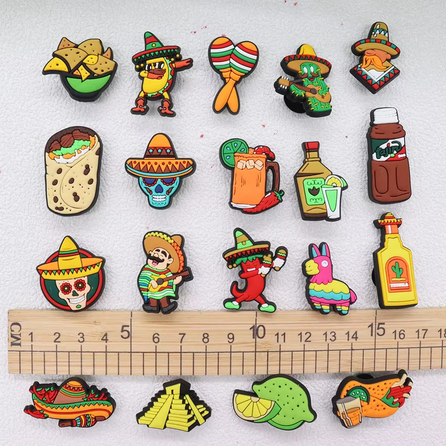 Happye&TiTi Charms, Zitrone, Taco, Mexiko, Pfeffer, Nacho, Unisex - Bild 3