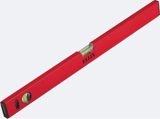 Ellix Wasserwaage aus Aluminium in Rot, Länge: 100 cm - Bild 1