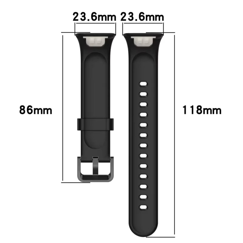 Xiaomi Uhrenarmband Silikon, Schwarz, Unisex - Bild 2