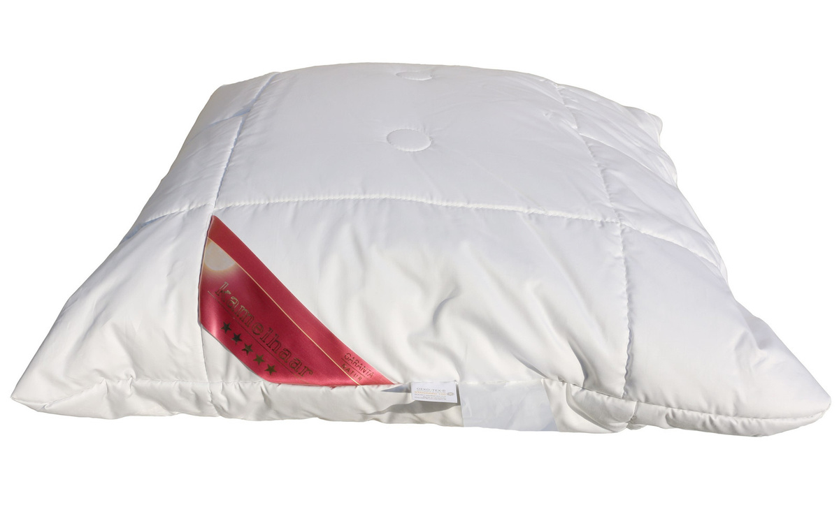 Garanta Premium Kamelhaar Steppkissen aus Baumwolle, Weiß, B/T/H: 80 x 80 x 0 cm - Bild 1