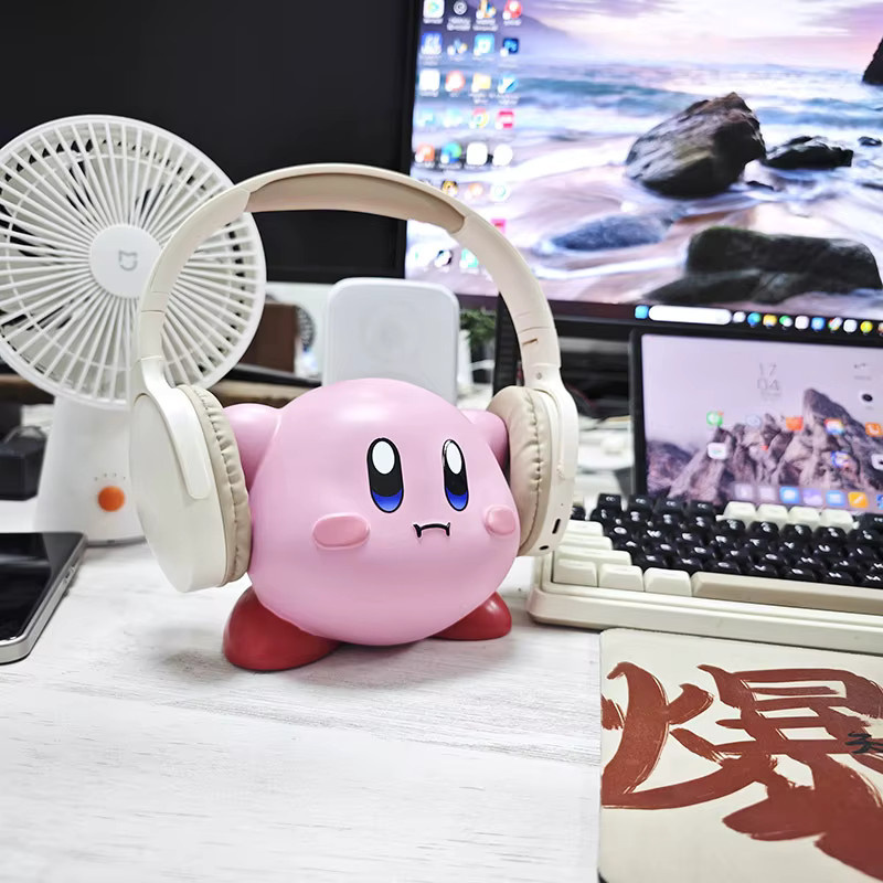 Bandai Kirby Kopfhörerständerfigur, Rosa / Pink - Bild 2