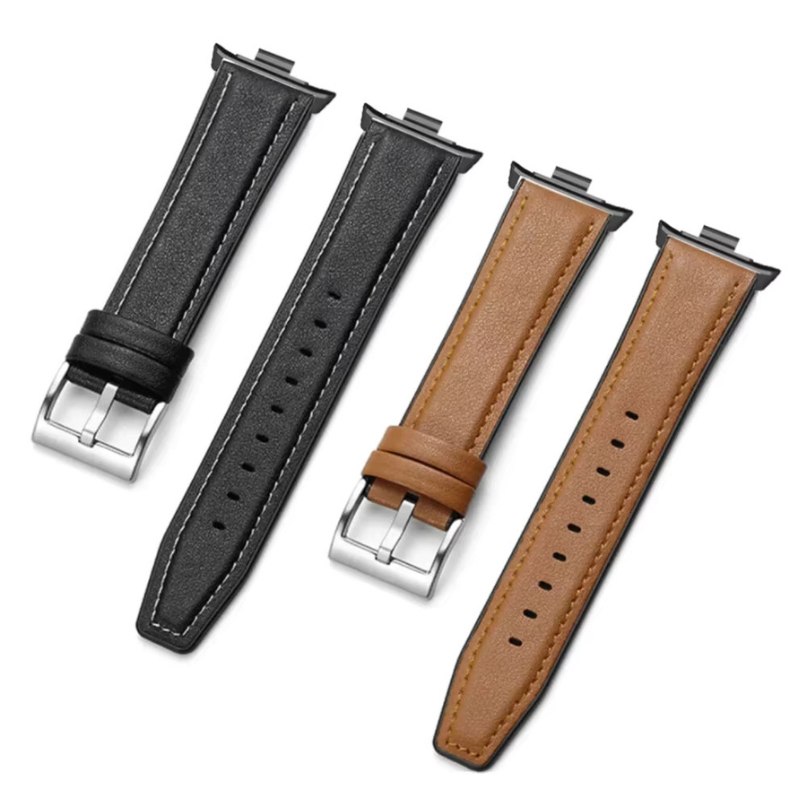 Uhrenarmband Leder-Silikon, Unisex - Bild 1