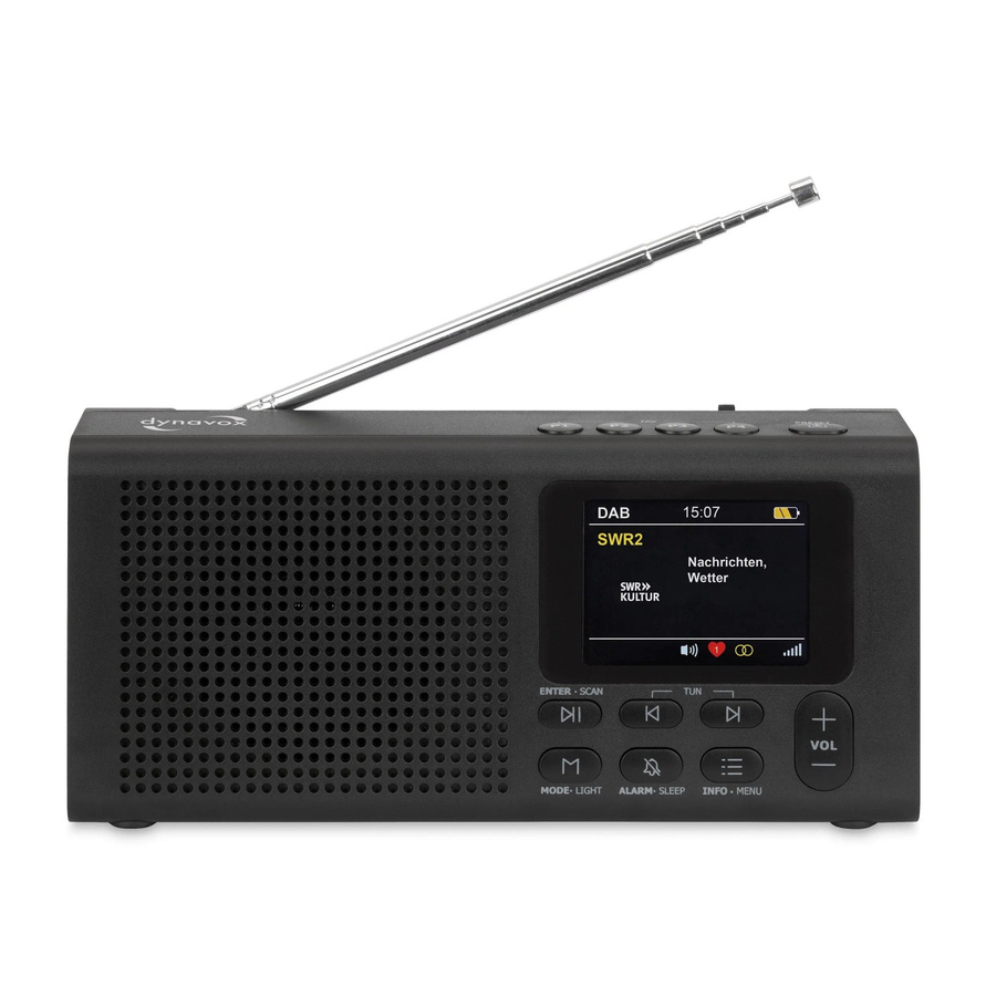 Dynavox DBT200 Taschenradio mit DAB+, FM und Bluetooth in Schwarz - Bild 2