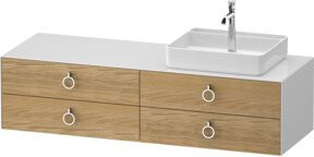 Duravit Waschtischunterschrank White Tulip in White, Breite: 160 cm, Tiefe: 55 cm - Bild 1