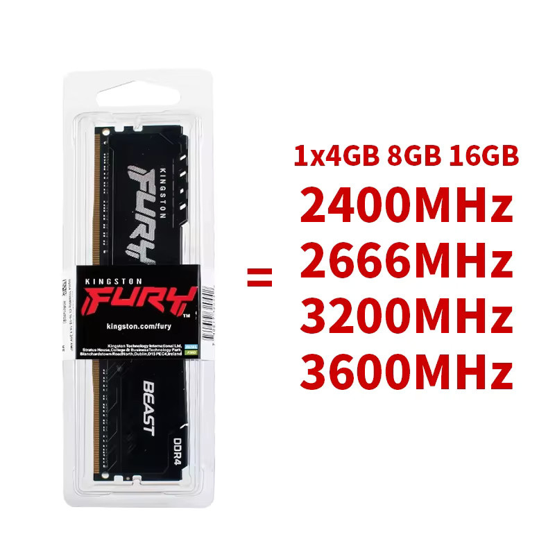 Kingston BEAST DDR4 Gaming-Desktop-Speicher RAM Schwarz 288Pin DIMM - Bild 3