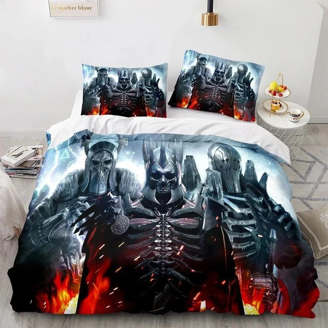 The Witcher Bettwäscheset von Binchi Outdoor Product mit Motiv, bestehend aus Bettbezug und Kissenbezug, Mehrfarbig, Breite: 140 cm, Höhe: 210 cm - Bild 1