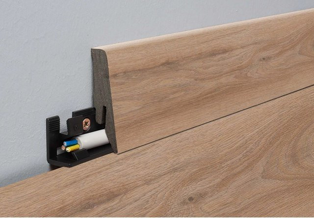 Sockelleiste Kronoflooring Binyl Pro Heirloom Oak in Braun, H x B x L: 58 mm x 18 mm x 2600 mm - Bild 1