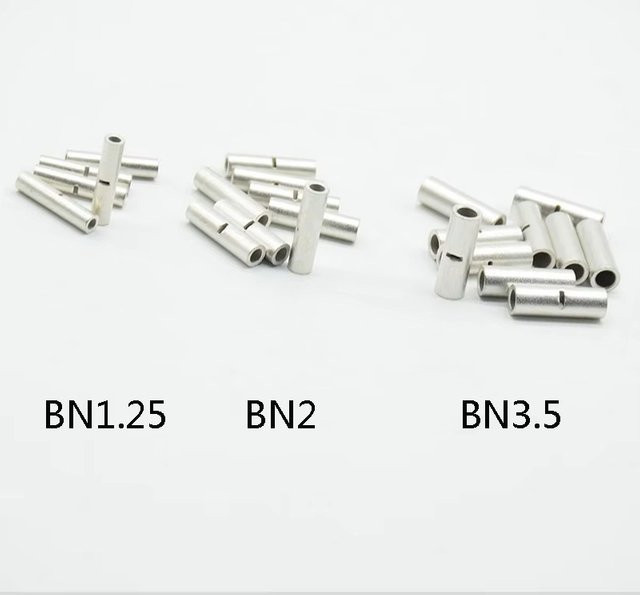20 Stück Kupfer verzinnte Crimp-Anschlüsse BN1.25/2/3,5 Spleiß-Anschlüsse für AWG 22–10 in Silber - Bild 1