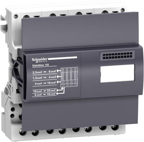 Schneider Electric Verteilerblock in Grau mit Schraubanschluss - Bild 1