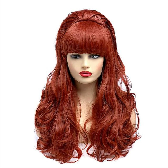 HAIRJOY Perücke Damen, Synthetikhaar, lockig, lang, braun - Bild 1