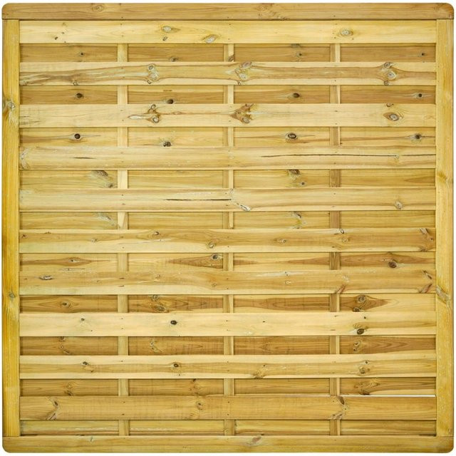 GartenLand Dichtzaun VARIO MASSIV Gerade Holzzaun aus Kiefer, Farbe Grün, B/H: 180 x 180 cm, kesseldruckimprägniert - Bild 1