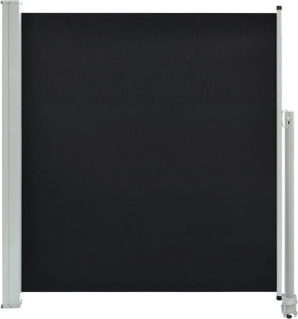 Furnicato Ausziehbare Seitenmarkise aus Polyester in Schwarz, B: 300 cm, H: 140 cm - Bild 1