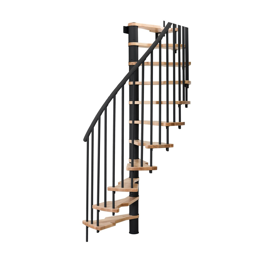 Minka Spindeltreppe Metallica Smart Buche-Schwarz mit einer Raumhöhe bis 305 cm - Bild 2