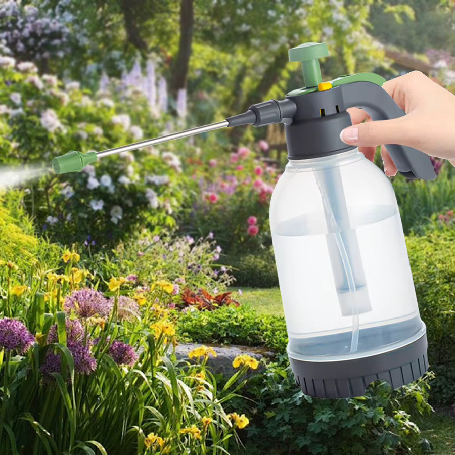 VAKIND Handdruck-Wassersprüher mit Luftkompression, 2 l, transparent - Bild 3