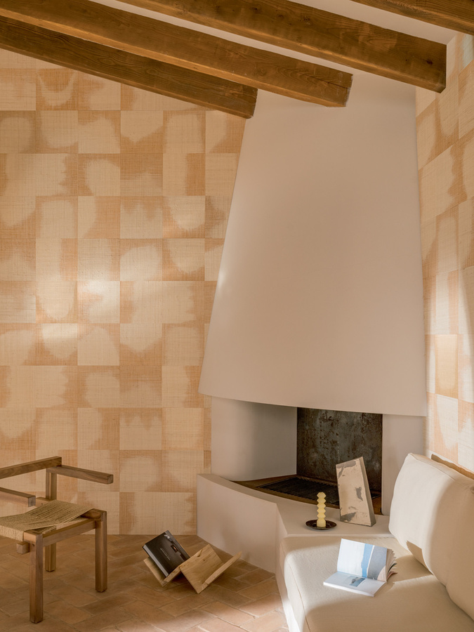 Élitis Tapete Comporta RM 1079 01 in Beige mit geometrischem Boho-Design - Bild 1