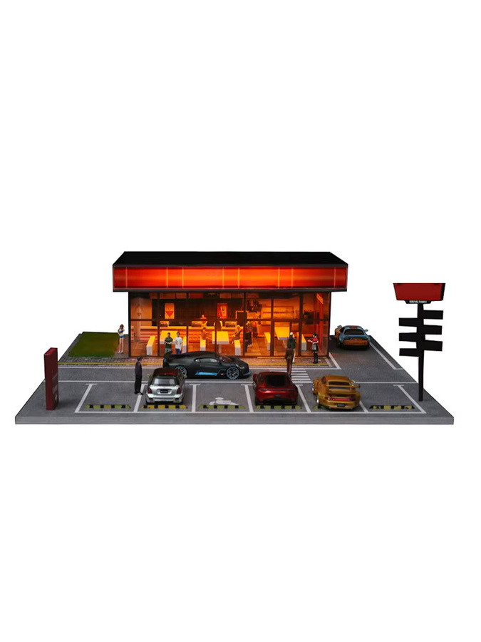 MoreArt Automontage-Szenen-Serienmodell, Automodell-Parkplatz, 1:64 - Bild 3