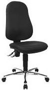 Topstar Drehstuhl Point 60 Schwarz mit Rollen für Home Office und Büro - Bild 1