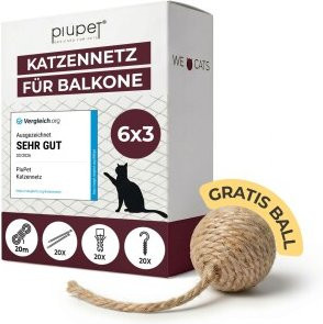 PIUPET Katzennetz transparent aus Kunststoff - Bild 1