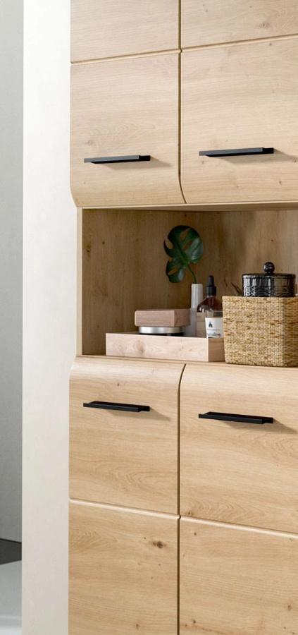 Badmöbel Set Cover von Inn.Furn in Eiche Matt, 3-teilig, Braun, Breite: 165 cm - Bild 2