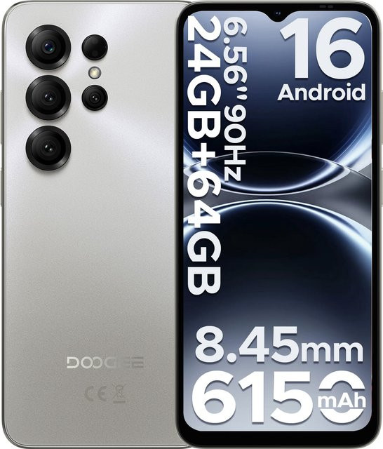 DOOGEE Note56 X Smartphone mit Android 16, 24GB RAM, 64GB ROM und 6,56 Zoll Bildschirm, 6150mAh Akku, Globale Version - Bild 1