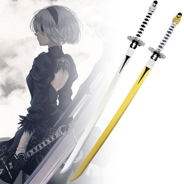 MINISO NieR YoRHa 2B Katana, Holz, großes Schwert - Bild 1