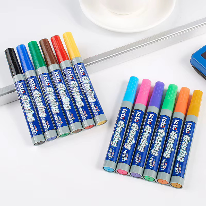 POP 8/12 farbiges Whiteboard-Marker-Set, nachfüllbare Marker mit Bullet-Spitze, ungiftig und sicher für Büro und Schule - Bild 2