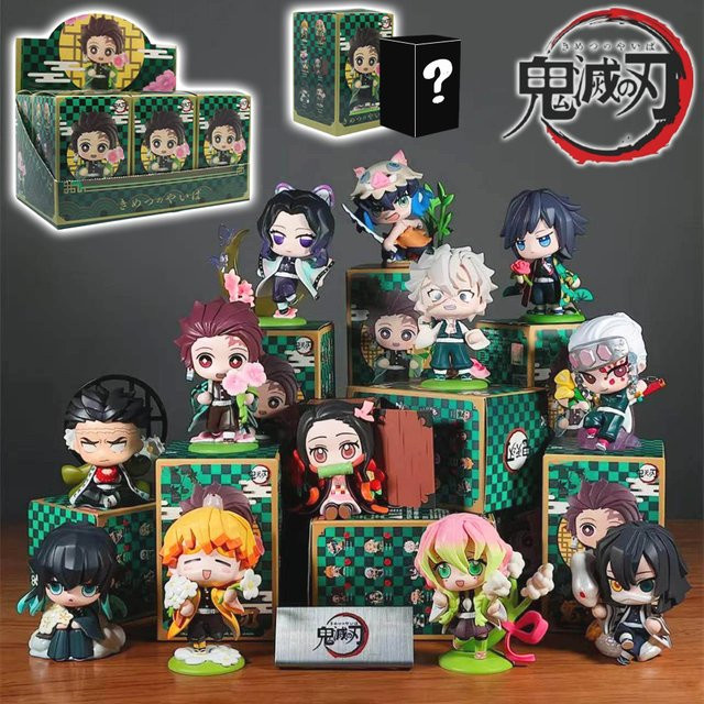 Bandai Demon Slayer Kimetsu No Yaiba Blind Box, Modellfiguren, Set - Bild 1