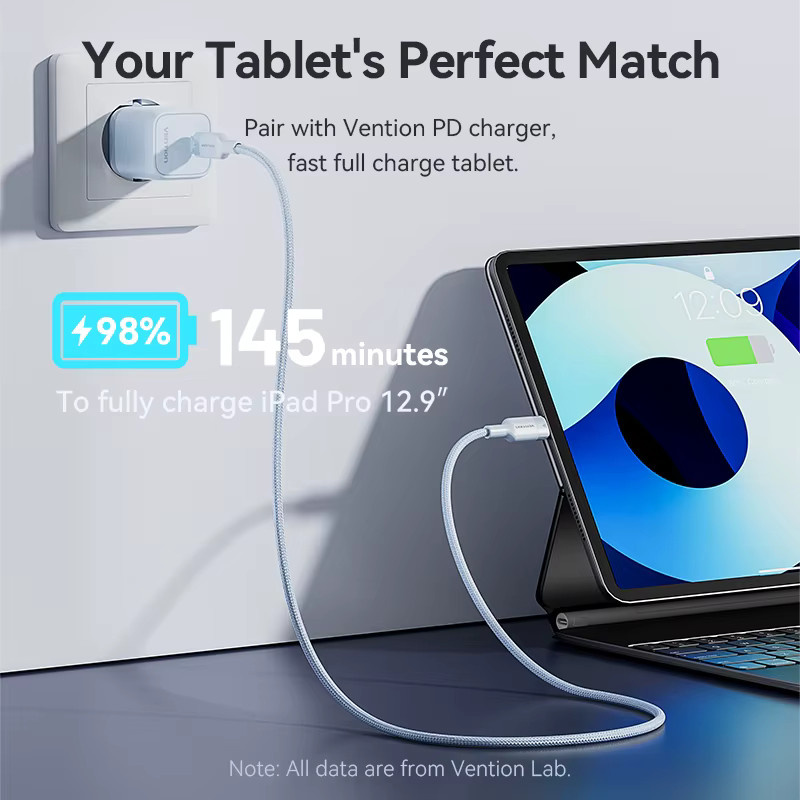 Vention USB C auf Lightning Kabel 27 W PD Schnellladekabel und Datenkabel für iPhone und iPad - Bild 4