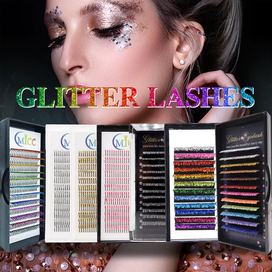 CMICC Wimpernverlängerungen, künstliche Nerz-Wimpern, schimmernd, Unisex - Bild 6