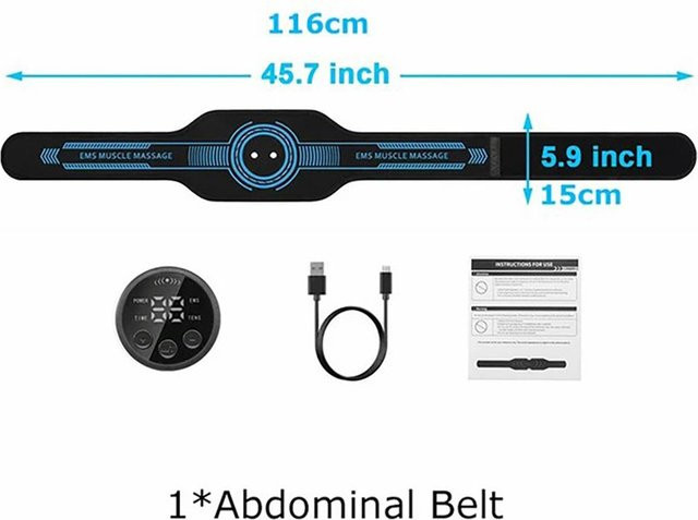 emsa EMS-Hüftgürtel-Massagegerät in Schwarz für Ganzkörper-Muskeltraining und Bauch-Fitness mit USB-Ladefunktion - Bild 1