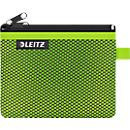 Leitz WOW Traveller Zip-Beutel mit durchsichtigem Netzfach und blickdichtem Fach, Größe S, grün - Bild 1