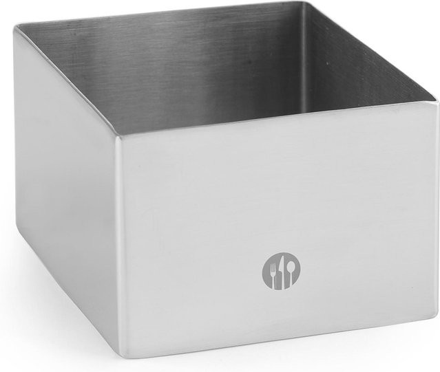 Quadratische Backform Hendi Silber B/T/H: 8 x 8 x 4,5 cm - Bild 1