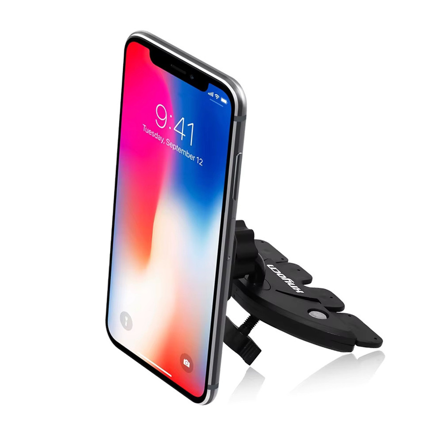 Xnyocn Magnetischer Handyhalter für den CD-Schlitz mit 360-Grad-Drehung in Schwarz, Universelle Autohalterung für iPhone und Xiaomi - Bild 2