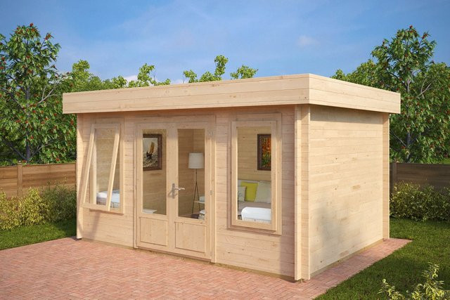 Gartenhaus Jacob D aus Holz B/T: 4 x 3 m - Bild 1