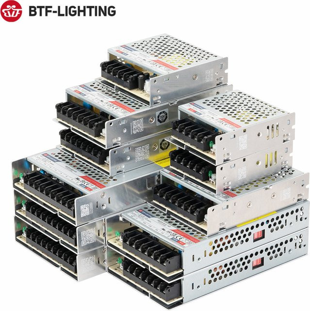 BTF-LIGHTING UL-zertifiziertes Schaltnetzteil mit Aluminiumgehäuse in Silber, Spannungswandler für 5V 12V 24V, AC110V-220V - Bild 1