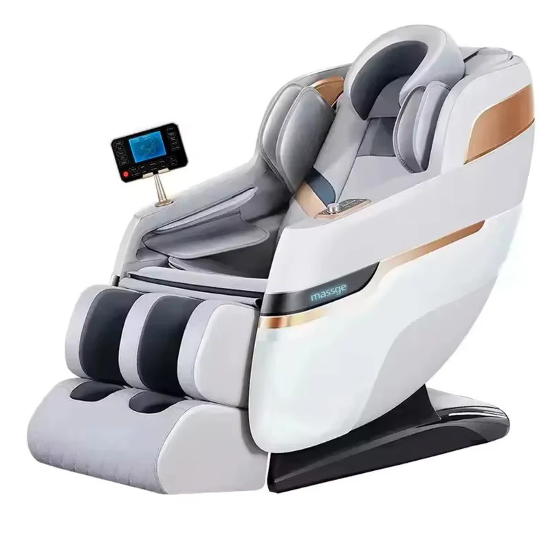 FULANG 4D SL Track Massagestuhl mit Zero Gravity Funktion, Ganzkörper-Airbag-Massage und Touchscreen in Weiß - Bild 4