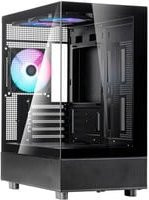 Silverstone Lucid 04 Tower-Gehäuse in Schwarz für Micro-ATX - Bild 1
