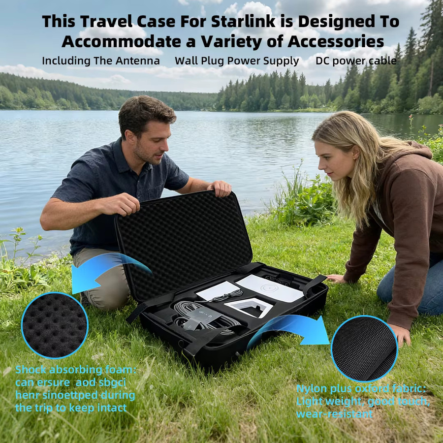 Starlink Gen 3 Schutzhülle in Schwarz, wasserdichte Hartschale für Starlink V3 Geräte - Bild 4
