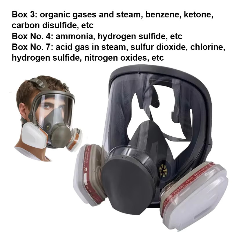 Vollgesichtsmaske 6800 industrielle Sprühschutzmaske zum Schutz gegen Formaldehyd - Bild 5