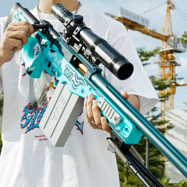 CTMA AWM Shell Soft-Bullet Gun, Spielzeugpistole, Outdoor-Kampfscharfschützengewehr, Modell - Bild 1