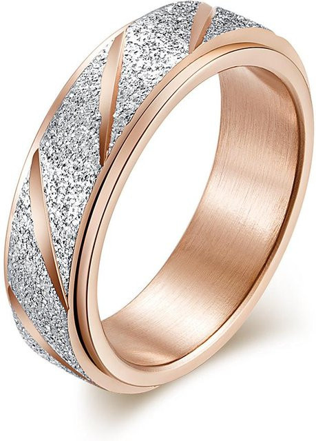 YIRAN Jewelry Ring, Titanstahl, beige, Damen, Ringgröße 12 - Bild 1