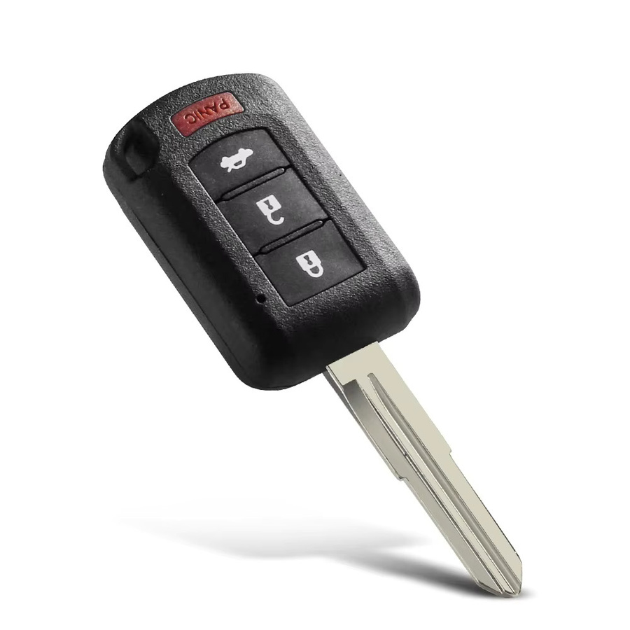 Keyyou Ersatzgehäuse für Autoschlüssel mit 2 Tasten in Schwarz für Mitsubishi Eclipse Outlander Mirage Lancer - Bild 3