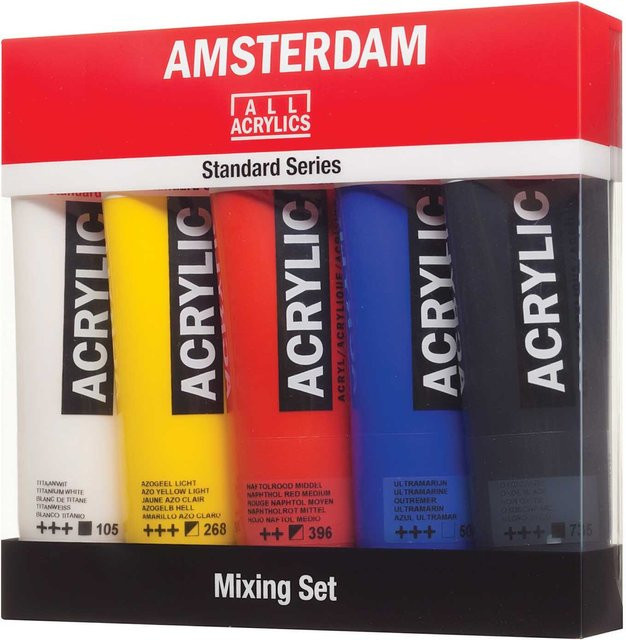 Royal Talens Amsterdam Acrylfarbe Set Mehrfarbig 5 x 120 ml - Bild 1