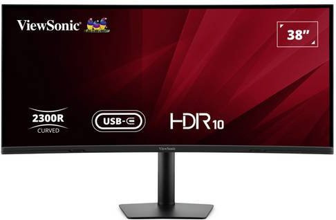 Viewsonic VA3820C Curved Monitor 38 Zoll IPS UWQHD+ Schwarz mit HDMI, DisplayPort und USB-C - Bild 1