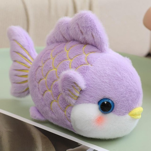 Yiran Health & Beauty Cartoon-Fisch Stofftier, Plüsch, 15cm, ab 14 Jahren - Bild 1