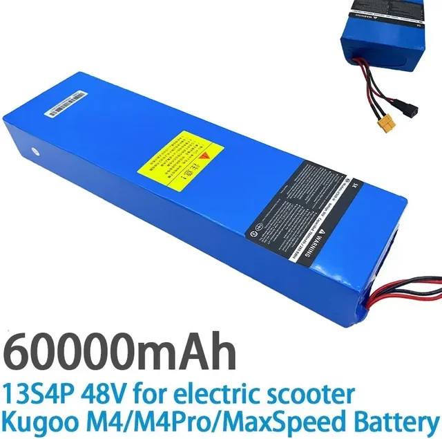 Kugoo 18650 Lithium-Ionen-Akku 48 V 60 Ah 2000 Watt in Blau für Elektroroller M4, M4Pro, M5 und M5Pro - Bild 1