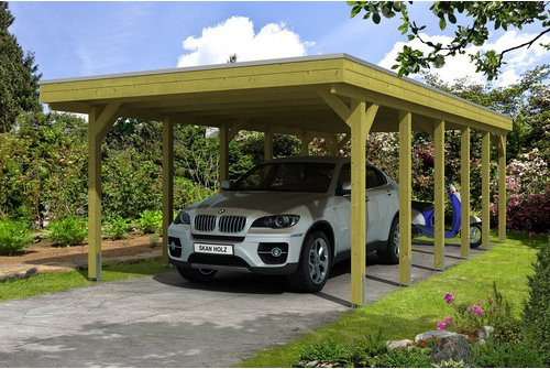 SKANHOLZ Carport Friesland in Braun mit B: 397 cm und T: 860 cm - Bild 1